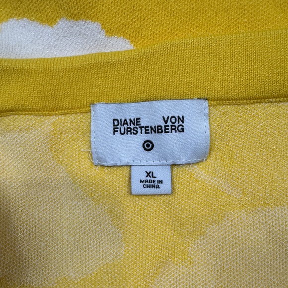 NWOT DVF x Target Gingko Halter Midi Dress, XL, Knit Floral Patterned Dress - Picture 4 of 8